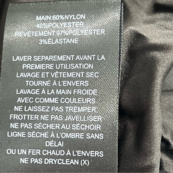 La Maison Talulah Golda Ruffle Mini Dress Black Gold Sparkle Glitter Small New - Picture 12 of 16